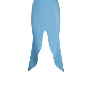 Latex Front Split Skirt