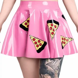 Latex circle skirt Pizza