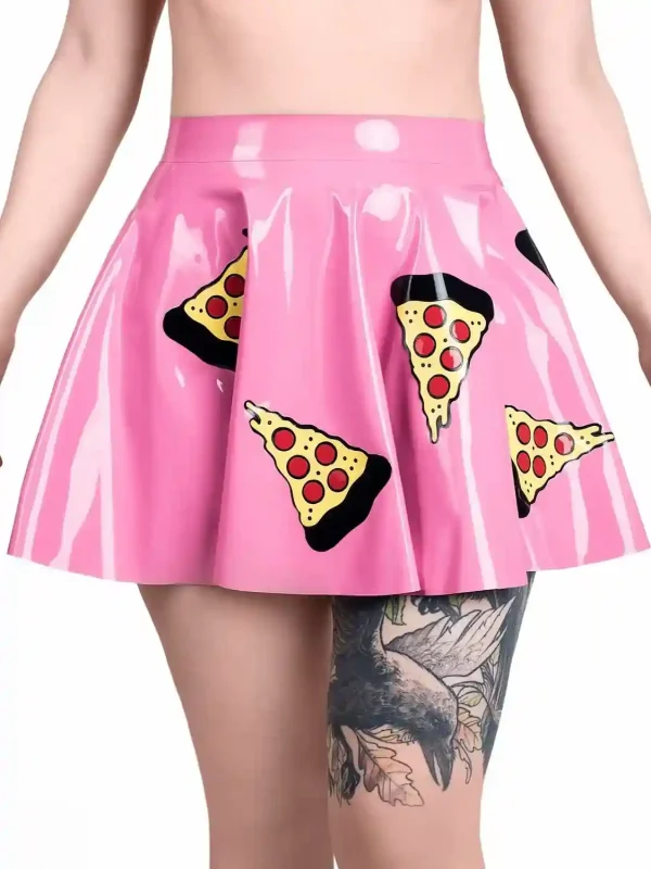 Latex circle skirt Pizza