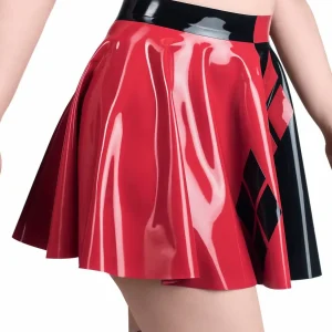Latex circle skirt Harlequin