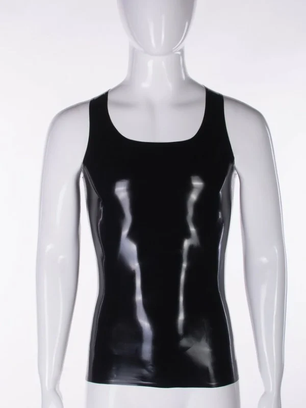 Latex Black Tank top - Image 3