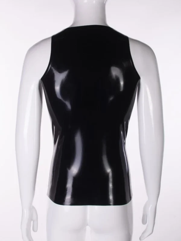 Latex Black Tank top - Image 4