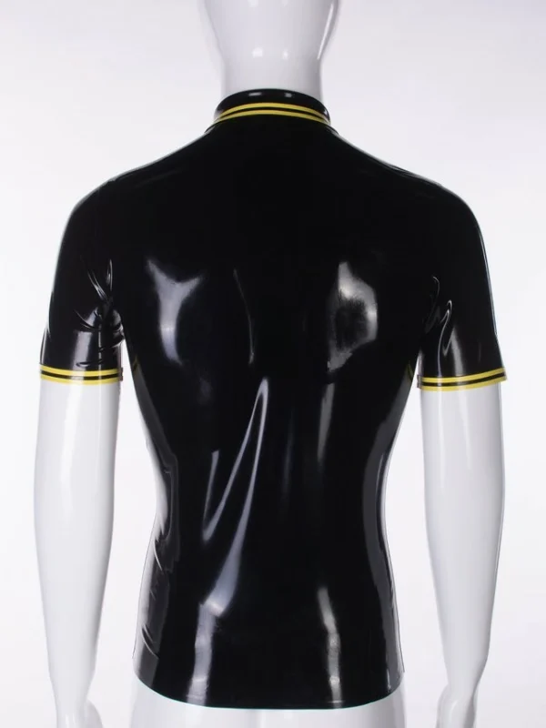 Latex Black shirt with contrast - Image 5