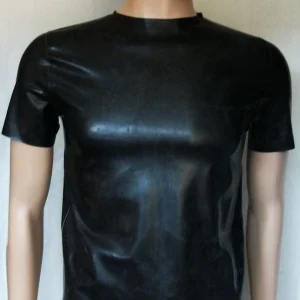 Latex Black T-shirt men