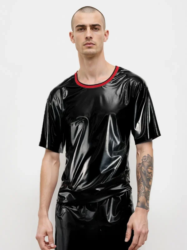 Black Latex Men His Pyjamas