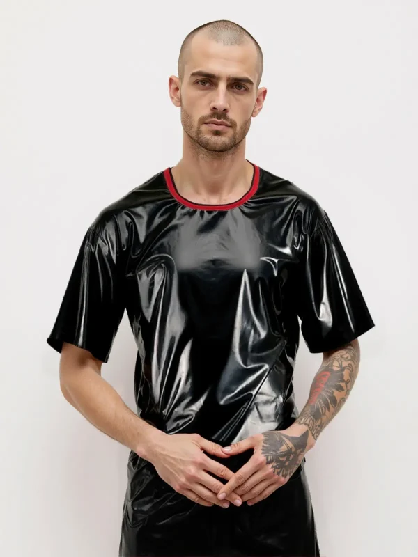 Black Latex Men His Pyjamas - Image 2
