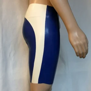 Latex two-tone chlorinated swim shorts cycling men