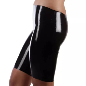 Brand New Latex Rubber Gummi Black Short Pants Panties