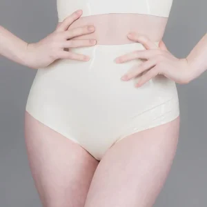 Latex Dash High Waist Panty – Cream