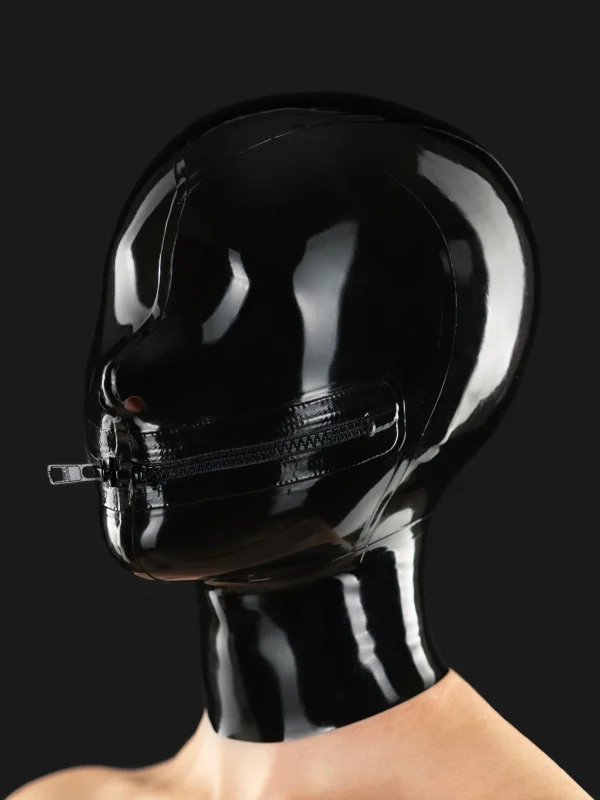 Latex mask with mouth zipper - Image 2