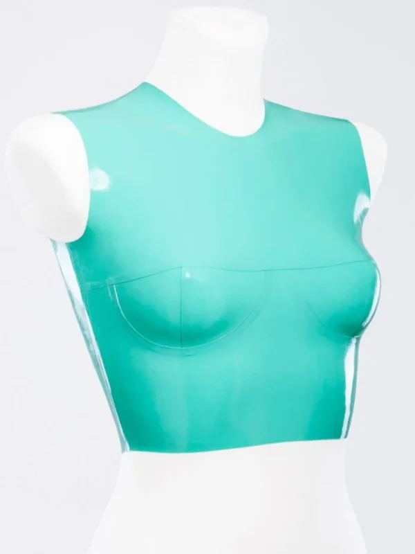 Latex tight-fitting top with cups - Image 2