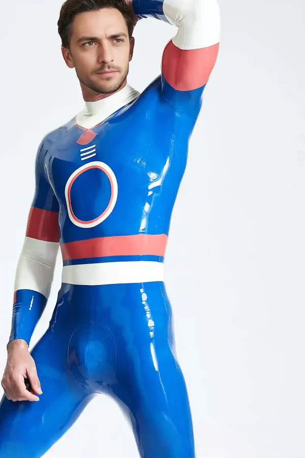 Male Circle Of Life Back Zip Catsuit - Image 2