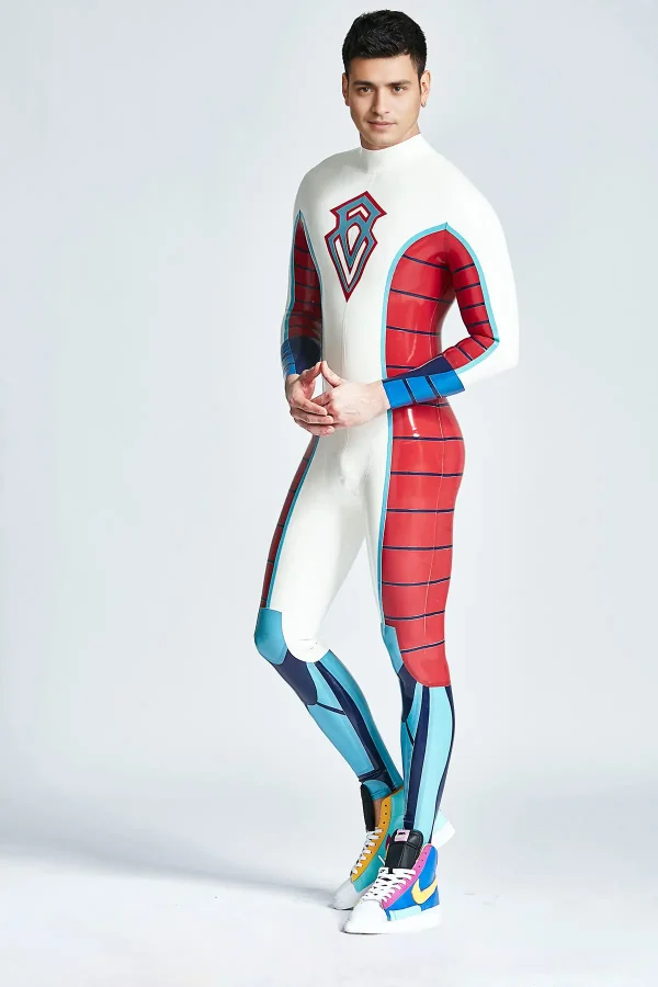 Male Diamond Duke Back Zipper Catsuit - Image 2
