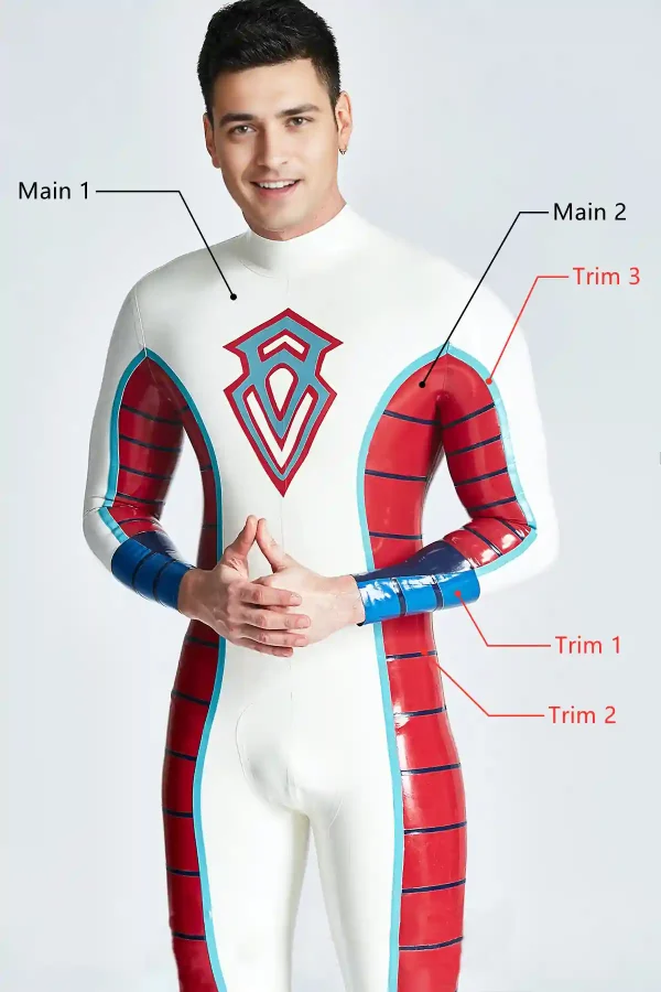 Male Diamond Duke Back Zipper Catsuit - Image 5