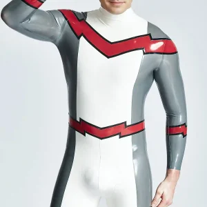 Male Firebolt Back Zipper Catsuit