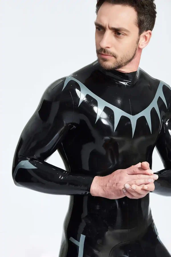 Male Shark Tooth Look Catsuit - Image 2