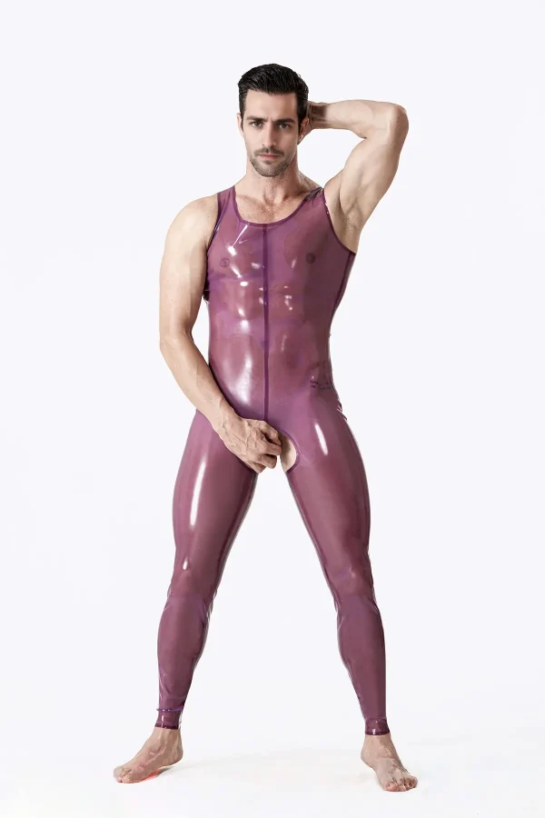 Male Open Bum Singlet Suit - Image 2