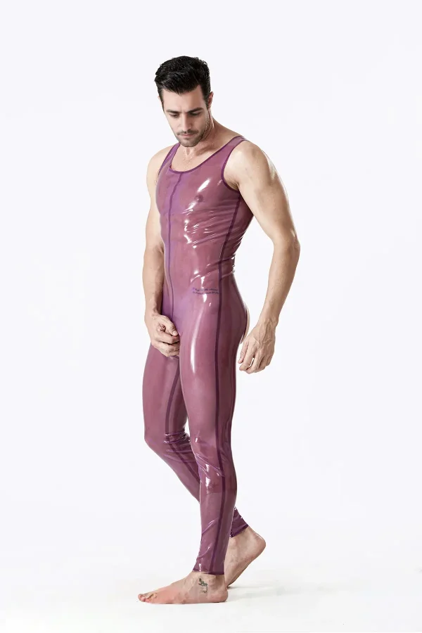 Male Open Bum Singlet Suit - Image 3