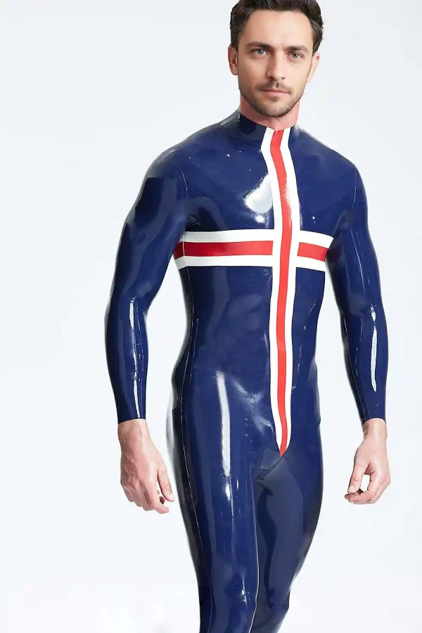Male Patriotic Cross Catsuit - Image 2