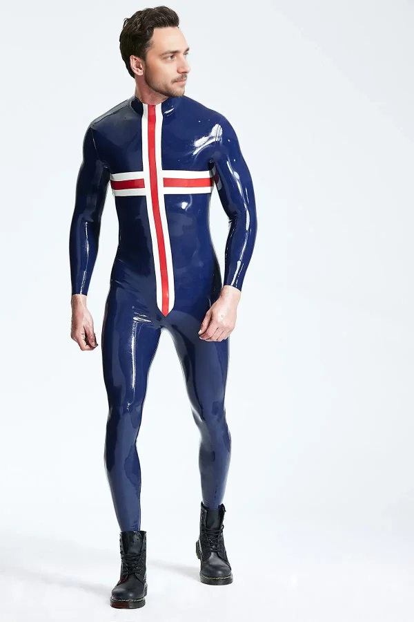 Male Patriotic Cross Catsuit - Image 3
