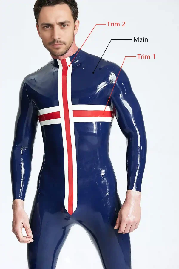 Male Patriotic Cross Catsuit - Image 6