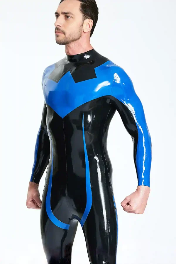 Male Nightwing Catsuit With Feet - Image 3