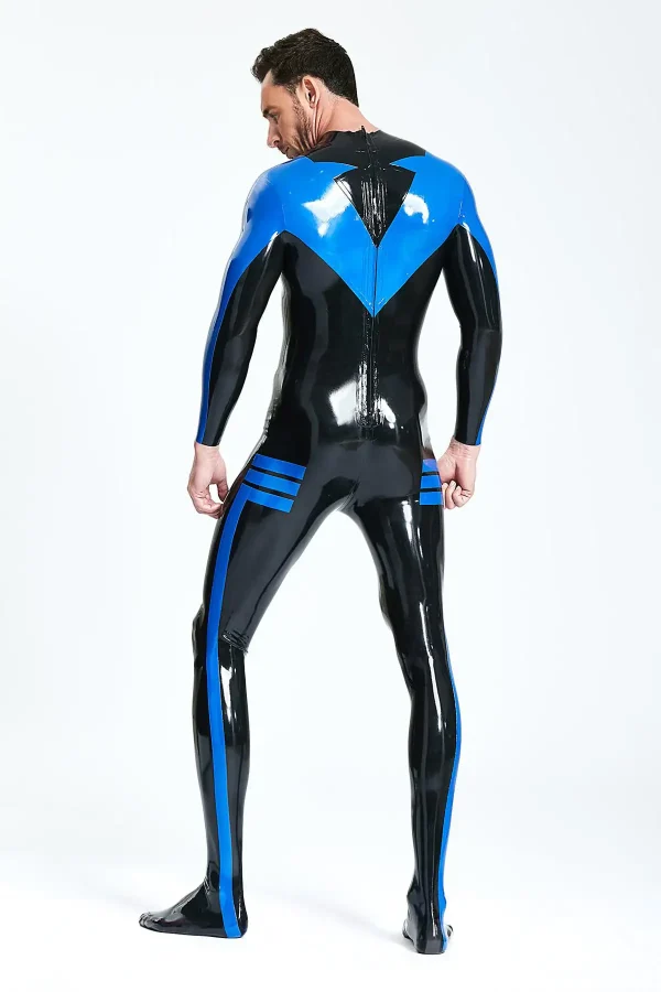 Male Nightwing Catsuit With Feet - Image 6
