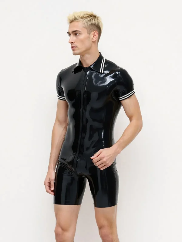 Latex Polo-Style Surfsuit For Men