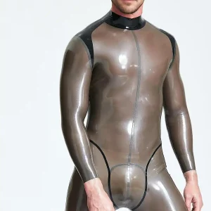 Male Platinium Latex Catsuit