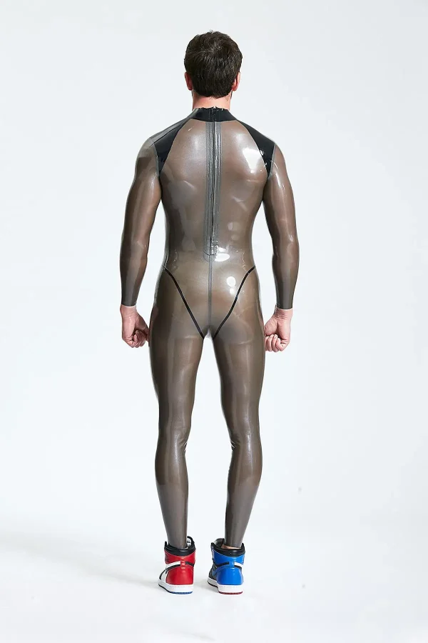Male Platinium Latex Catsuit - Image 7