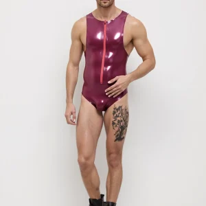 Latex Daredevil Leotard For Men