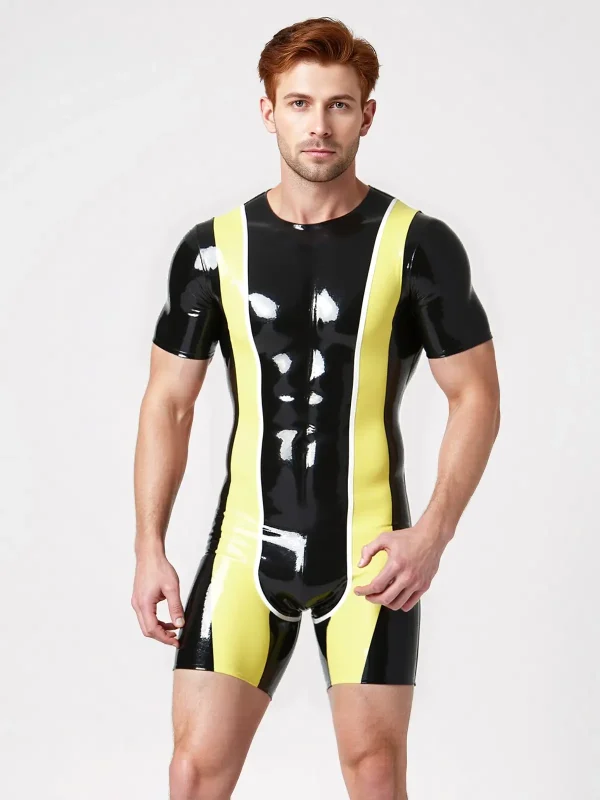 Latex Round Neck Surfsuit For Men - Image 2