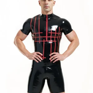 Latex Grid-Lock Surfsuit For Men