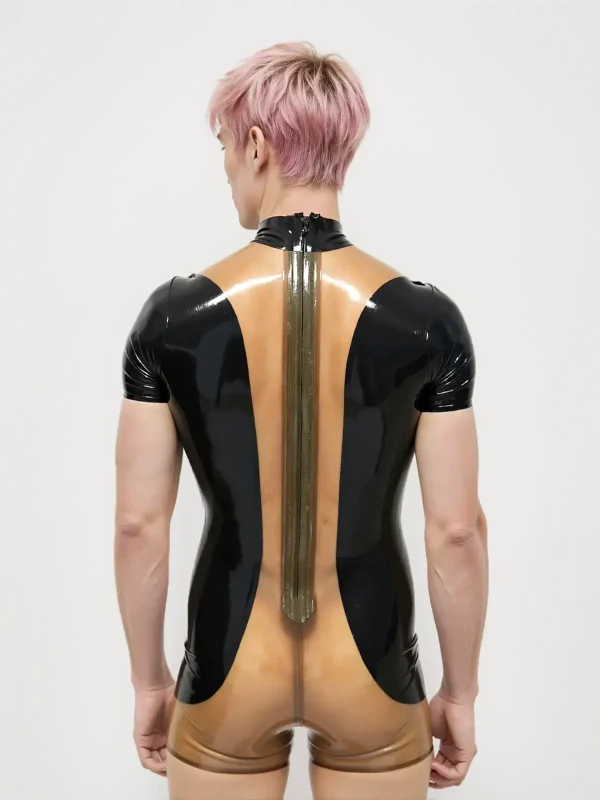 Latex Show-off Short Surfsuit For Men - Image 6