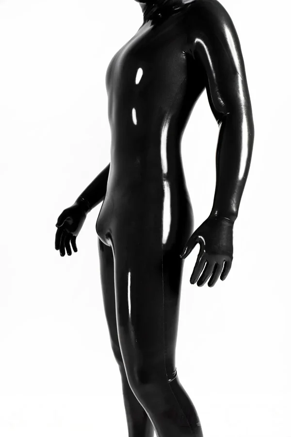 Male Face-Entry Latex Catsuit - Image 3