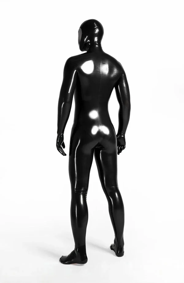 Male Face-Entry Latex Catsuit - Image 4