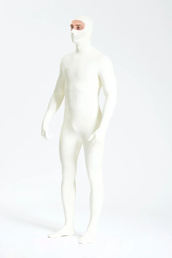 Male Eyes-entry Zipperless Gimp Latex Catsuit - Image 5