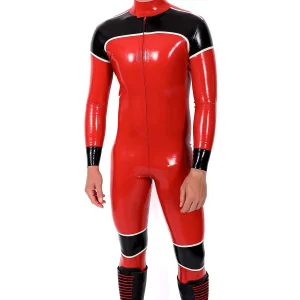 Male Orbiton Front-Zip Latex Catsuit