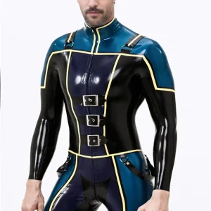 Male Blue Badge Gendarme Style Catsuit