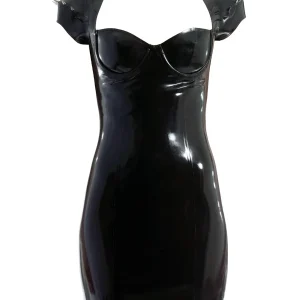 Length latex dress