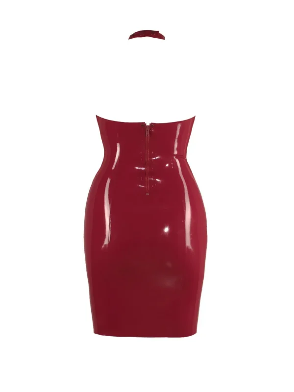 Fitting latex halter dress - Image 2
