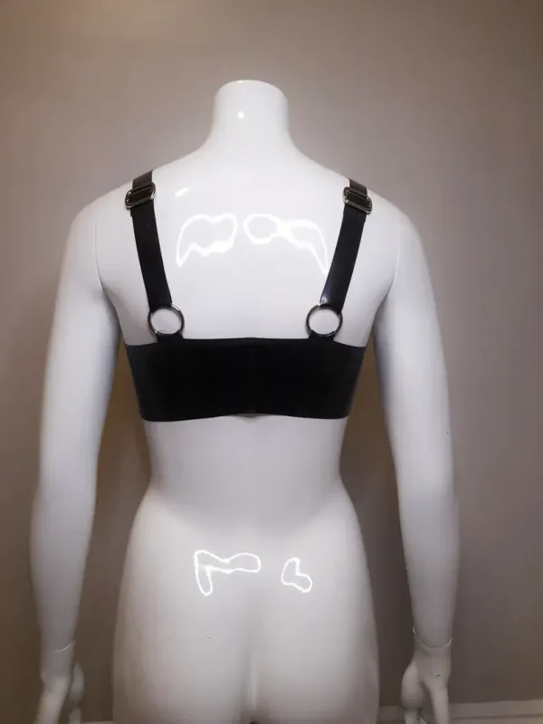Latex Adjustable Strap Bralette, Crop top - Image 2