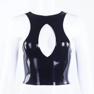 Latex Top Lucy With O Ring Zipper