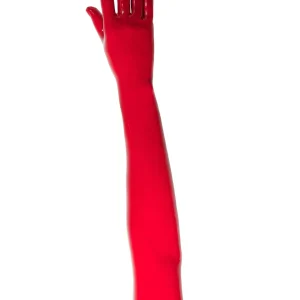 Long latex opera gloves