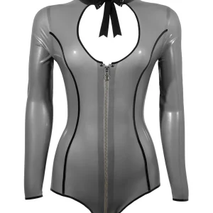 Long sleeve latex bodysuit