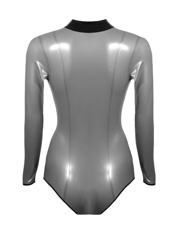 Long sleeve latex bodysuit - Image 2