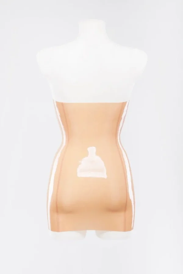 Latex strapless tube dress - Image 3
