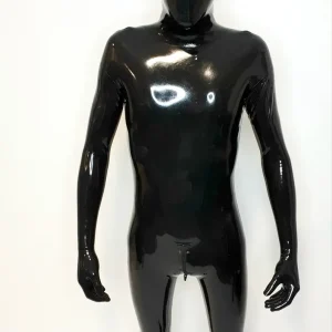 Combination Catsuit latex integral Full Cover Zentai Gummi