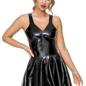 Latex Black Little Dress