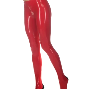 Latex Red Tootsie Tights